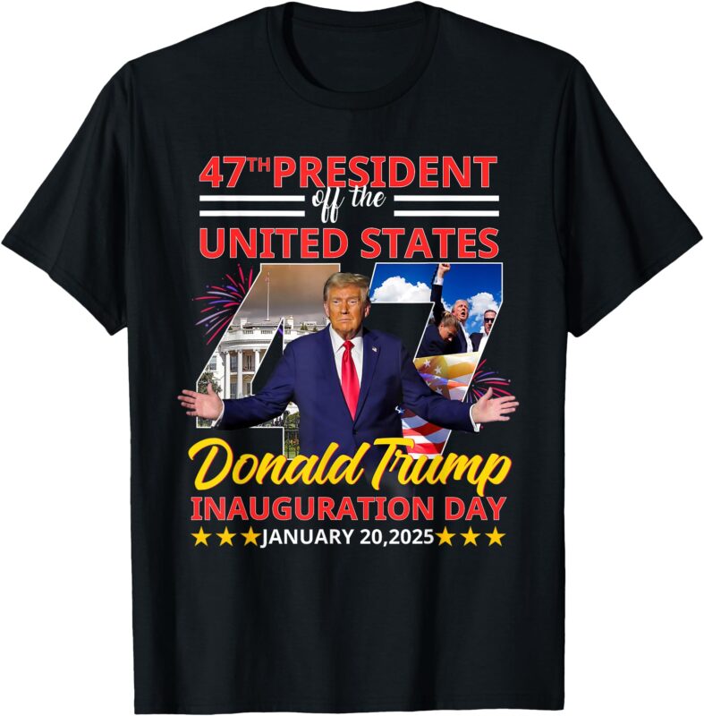 Inauguration Day Trump 20th January 2025 Trump For President T-Shirt