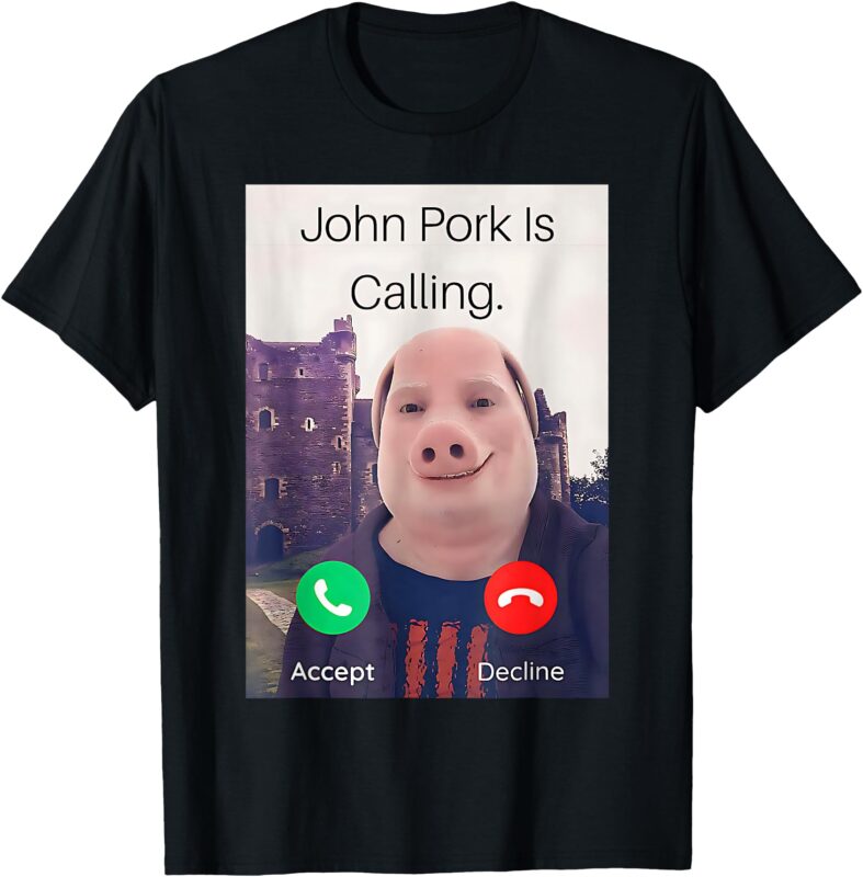 John Pork is calling Funny Brainrot T-Shirt