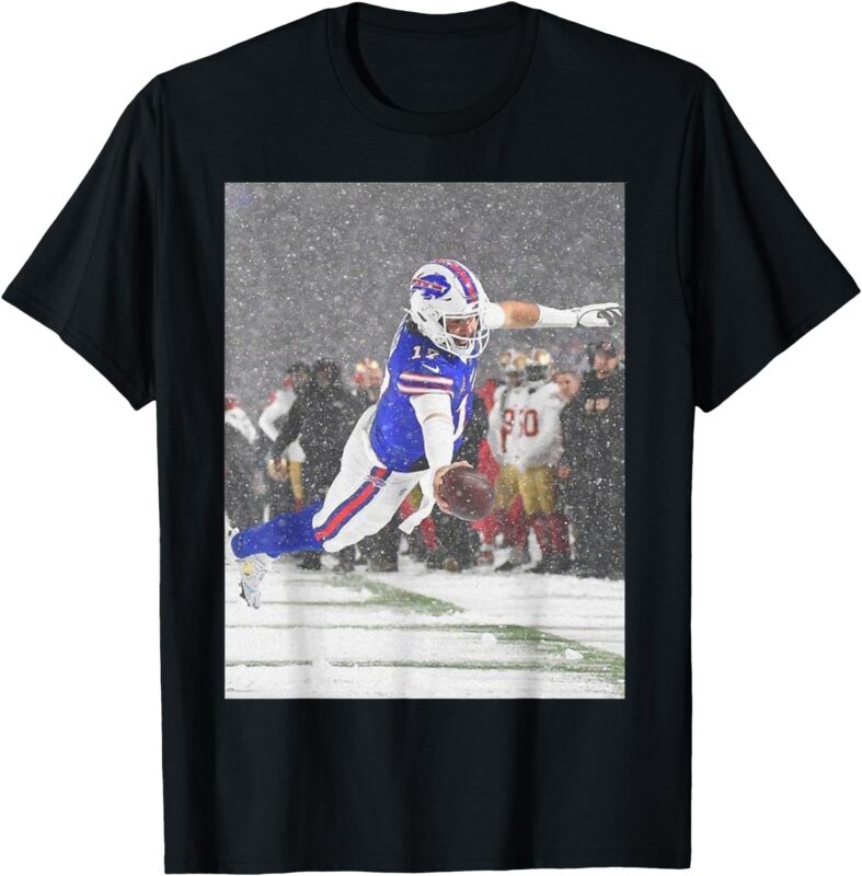 Josh Snowy Touchdown Let’s Go Buffalo T-Shirt