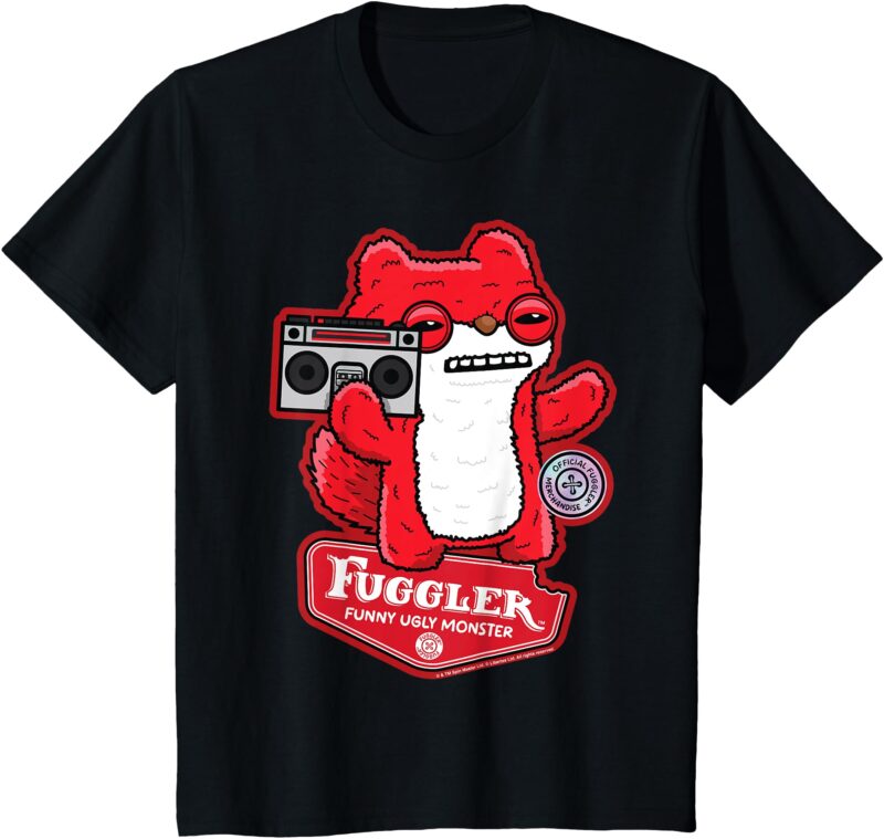 Kids Fuggler Boombox Sketchy Squirrel Kids T-Shirt