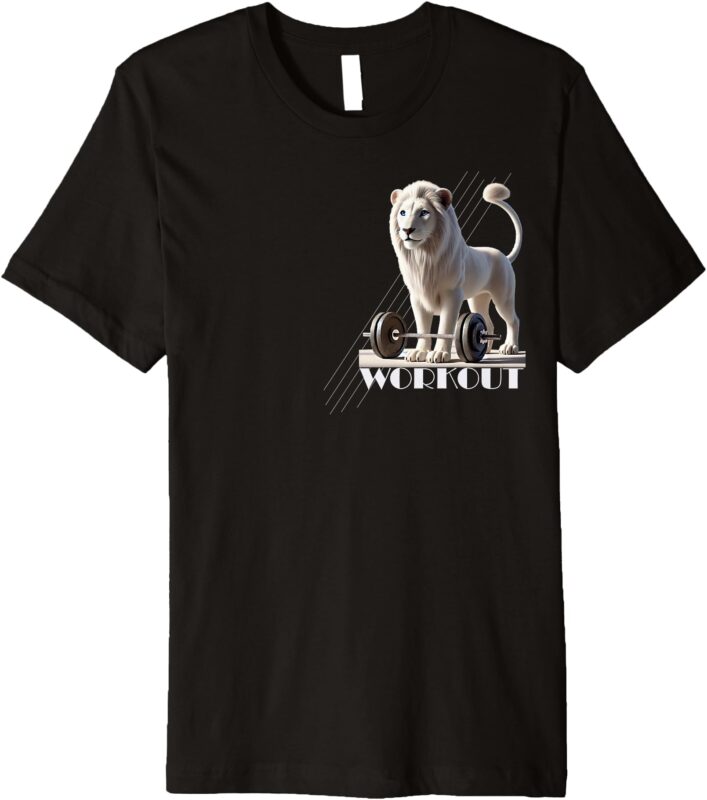 Lion Motivational Workout GYM Fitness Premium T-Shirt