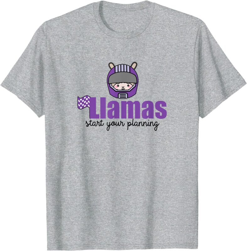 Llamas Indianapolis Wild Planners Planning T-Shirt