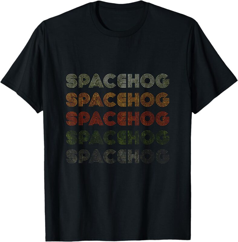 Love Heart Spacehog Tee Grunge Vintage Style Black Spacehog T-Shirt