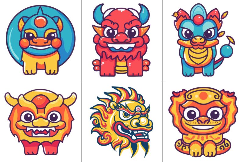 Chinese Lunar New Year Graphic Bundle