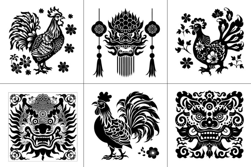 Chinese Lunar New Year Graphic Bundle