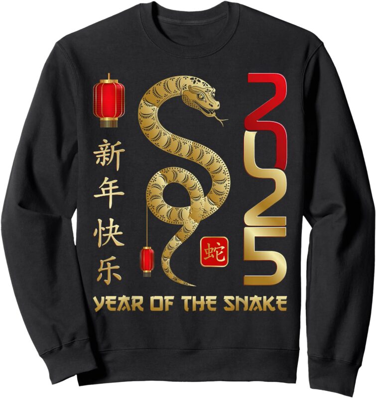 Lunar New Year Happy Chinese New Year Of The Snake 2025 Sweatshirt