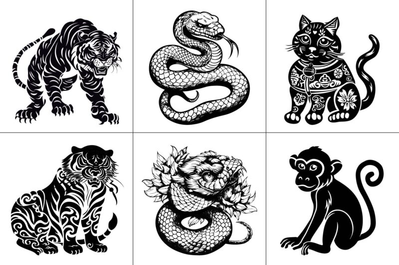 Chinese Lunar New Year Graphic Bundle