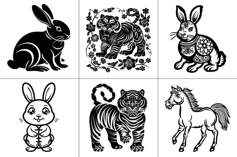 Chinese Lunar New Year Graphic Bundle