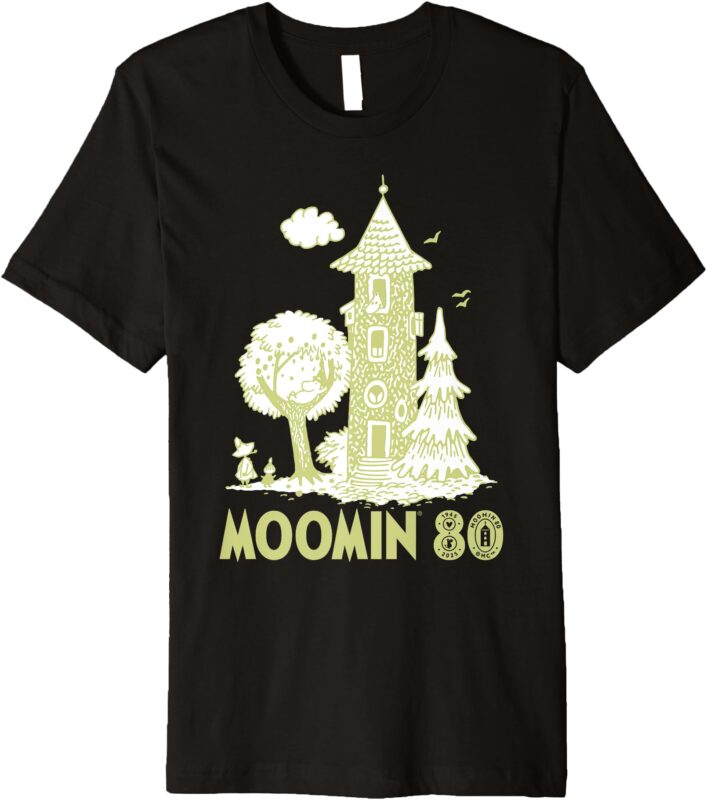 Moomin 80th Anniversary Moomin House Scene Premium T-Shirt