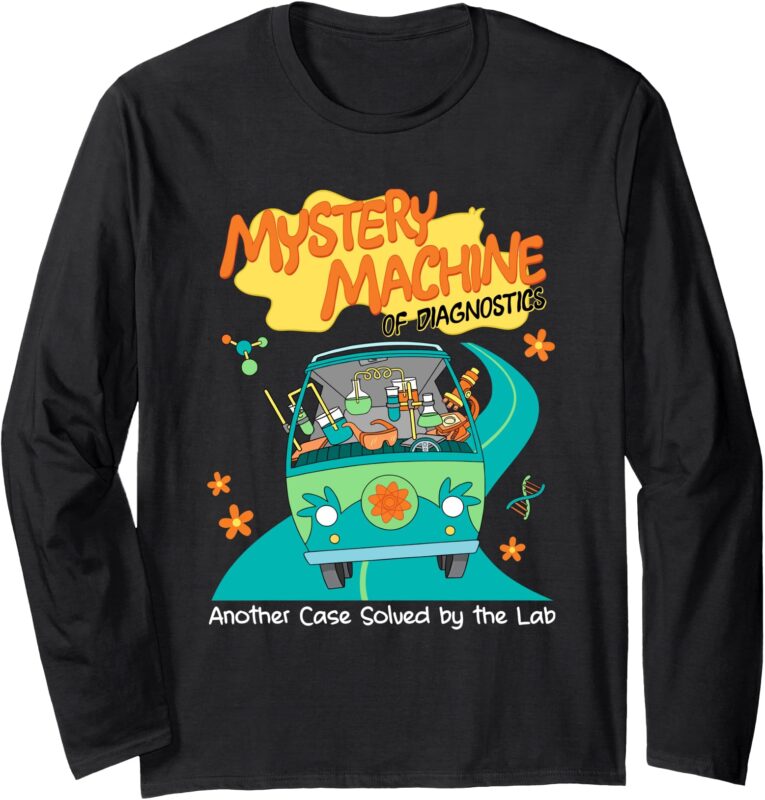 Mystery Machine of Diagnostics Funny Medical Lab Week 2025 Long Sleeve T-Shirt