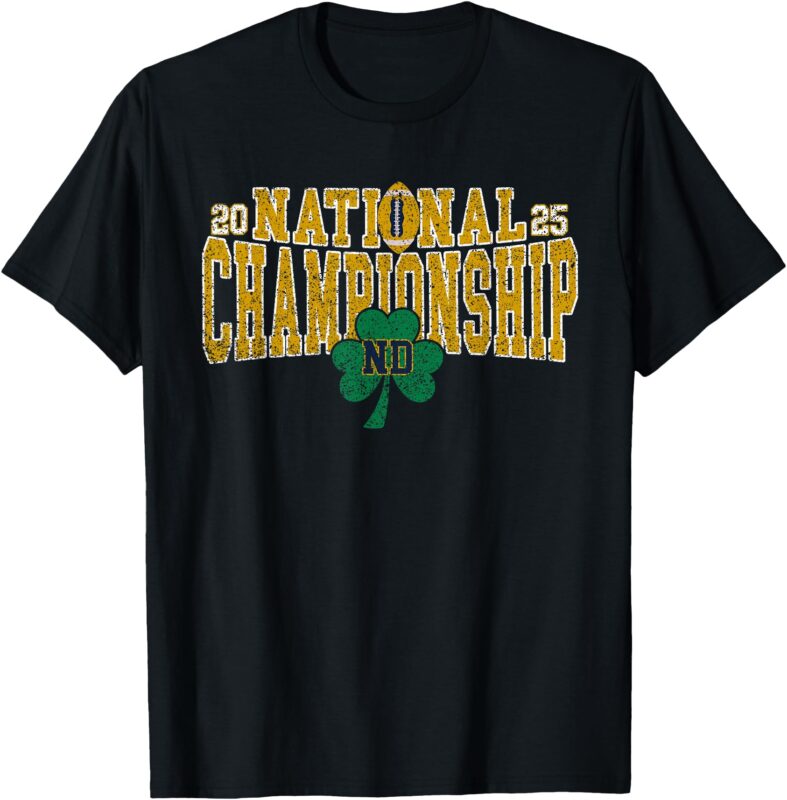 ND National Championship 2025 Vintage Football T-Shirt