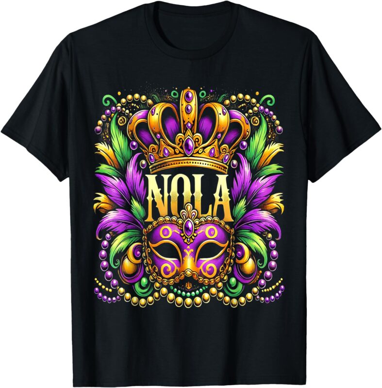NOLA New Orleans Mardi Gras 2025 T-Shirt