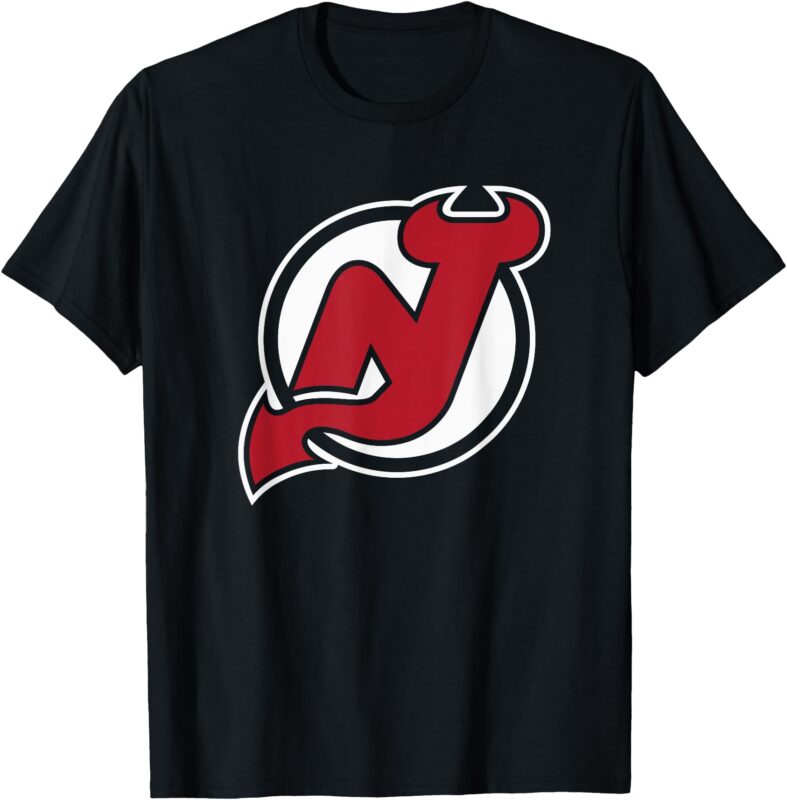 New Jersey Devils Icon Black Officially Licensed T-Shirt