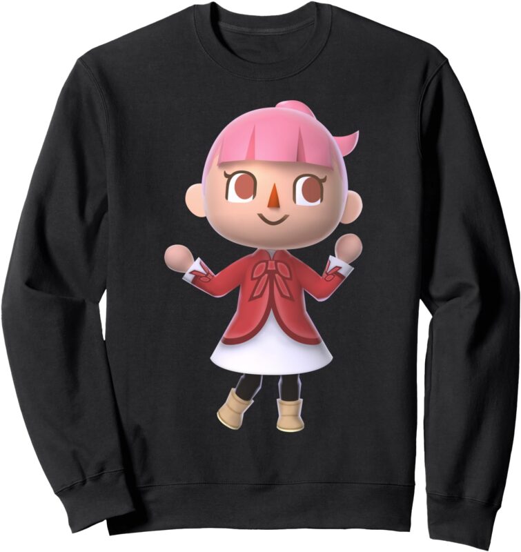 Nintendo Animal Crossing Pink Hair Player Sweatshirt Sweatshirt