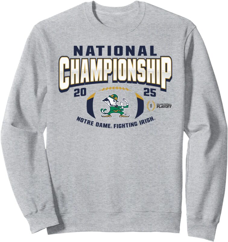 Notre Dame Fighting Irish National Championship 2025 Logo Sweatshirt