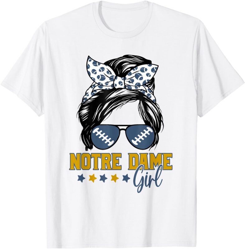 Notre-Dame Messy Bun Women Girl Kids Men T-Shirt