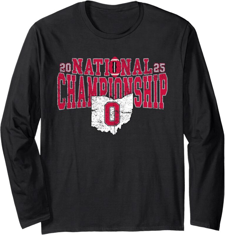 OS National Championship 2025 Vintage Football Long Sleeve T-Shirt