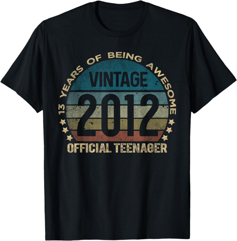 Official Teenager 13 Year Old Gifts Vintage 13th Birthday T-Shirt