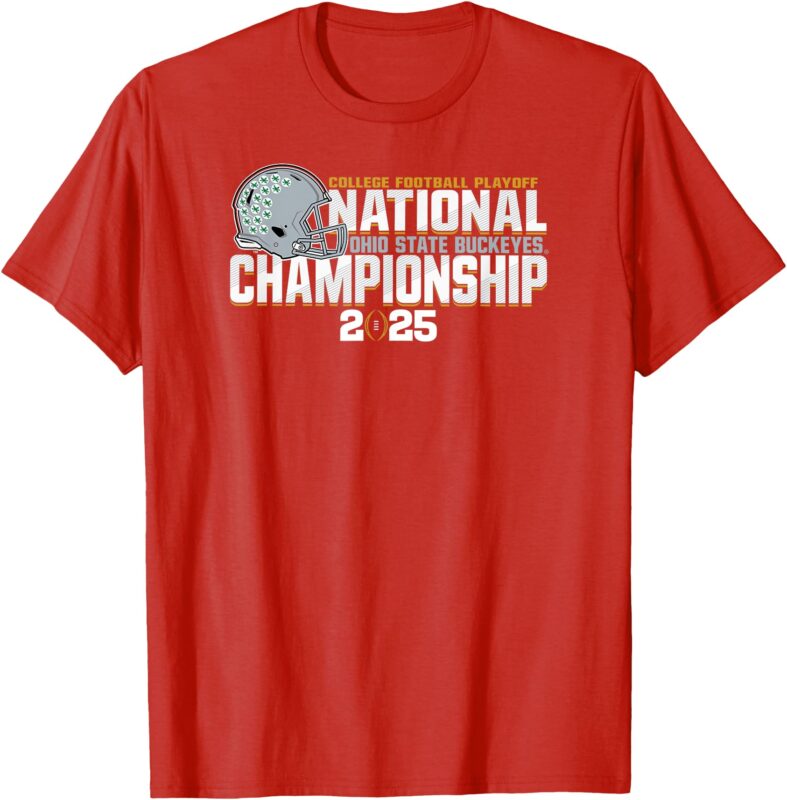 Ohio State Buckeyes CFP National Championship 2025 Red T-Shirt