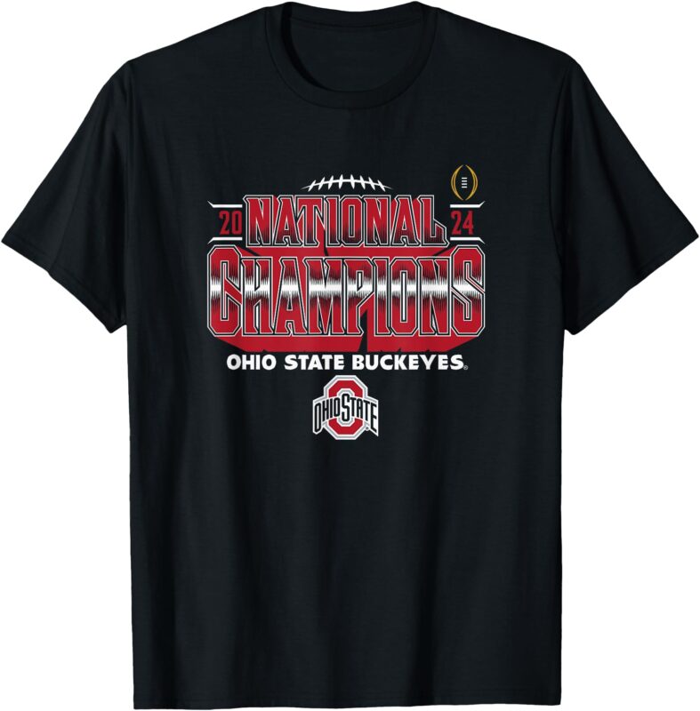 Ohio State Buckeyes National Champs 2024 CFP Triumph Black T-Shirt