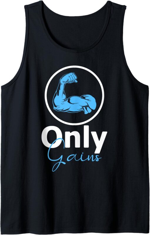 Only Gains Weight Builder Proud Bodybuilding Workout Gym Tank Top