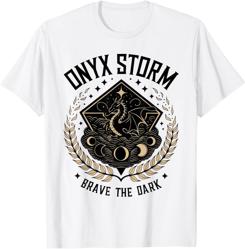 Onyx Storm Brave The Dark Fourth Wingg Basgiath War Collegee T-Shirt