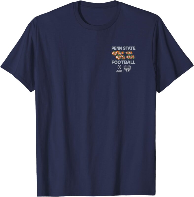 Penn State Nittany Lions CFP Orange Bowl 2024-25 Navy Back T-Shirt