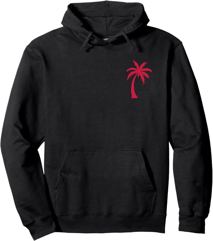 Pink Palm Puff Hoodie for Women 2024 Pink Palm Puff Hoodie Pullover Hoodie