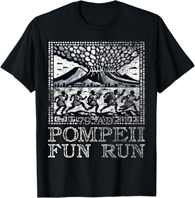 Pompeii Fun Run, Geography Volcanologist Volcanology History T-Shirt