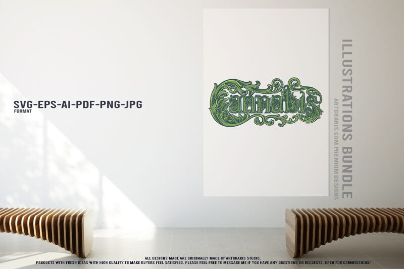 Cannabis Culture Creative Typography and 420 Designs