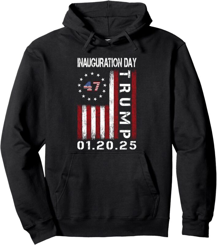 President Donald Trump Inauguration Day 2025 Memorabilia Fla Pullover Hoodie