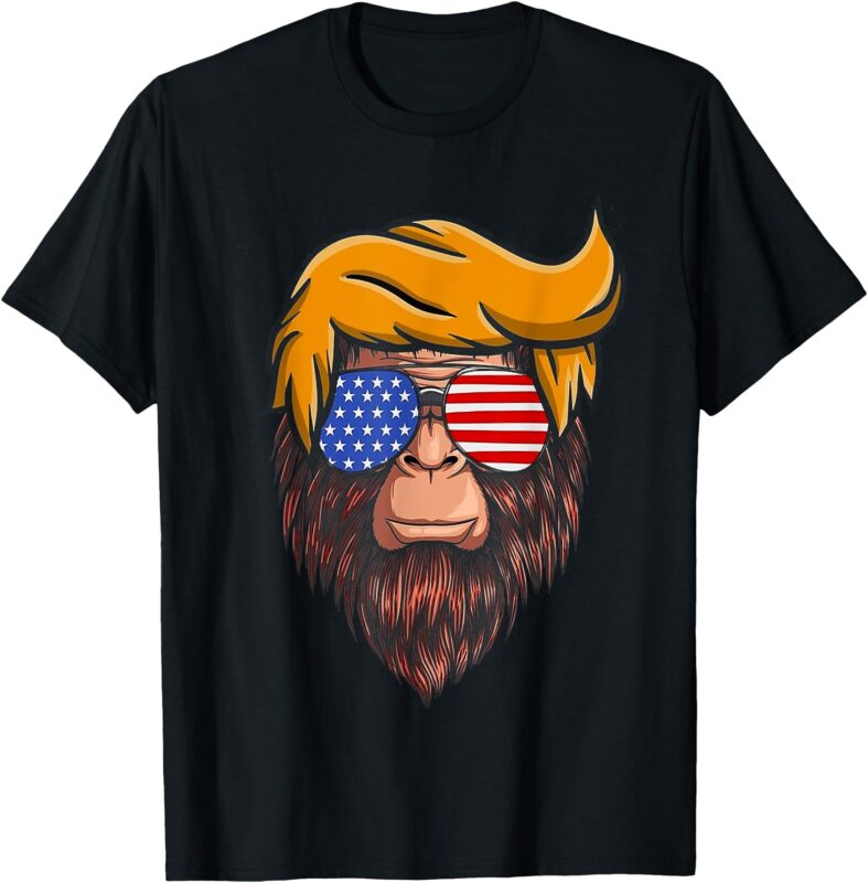 President Trump 2024 Bigfoot Believes Republican Party Maga T-Shirt