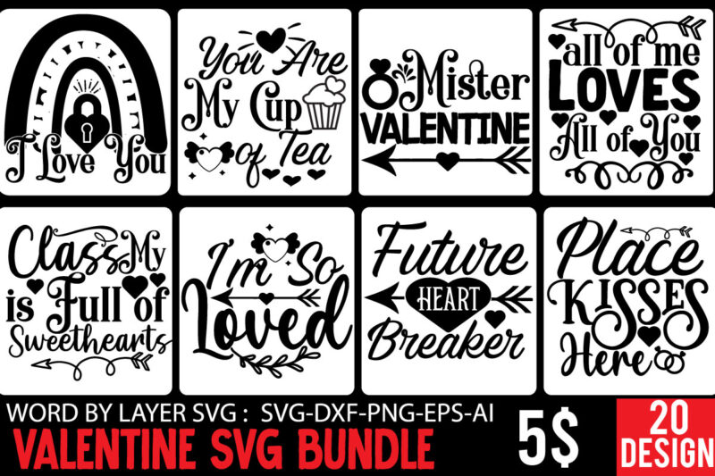 Valentine’s Day Mega Bundle ,3VALENTINE MEGA BUNDLE, Valentines svg Bundle, Valentine’s Day Designs, Cut Files Cricut, Silhouette, Retro Sub