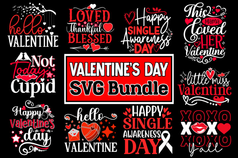 Valentine’s Day Mega Bundle ,3VALENTINE MEGA BUNDLE, Valentines svg Bundle, Valentine’s Day Designs, Cut Files Cricut, Silhouette, Retro Sub