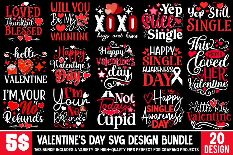 Valentine’s Day Mega Bundle ,3VALENTINE MEGA BUNDLE, Valentines svg Bundle, Valentine’s Day Designs, Cut Files Cricut, Silhouette, Retro Sub