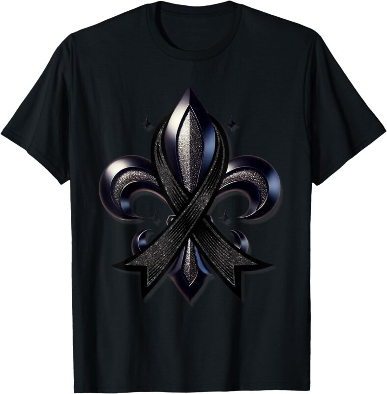Remember NOLA Strong Black Ribbon Support Louisiana T-Shirt