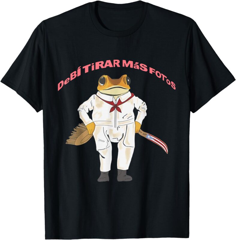 Retro Debi Tirar Album Mas Fotos Frog Vintage Lover Design T-Shirt