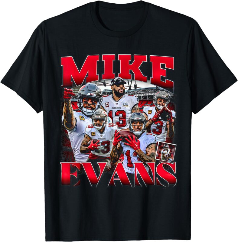 Retro Mike Tee Graphic Evans Design 90’s Style T-Shirt T-Shirt
