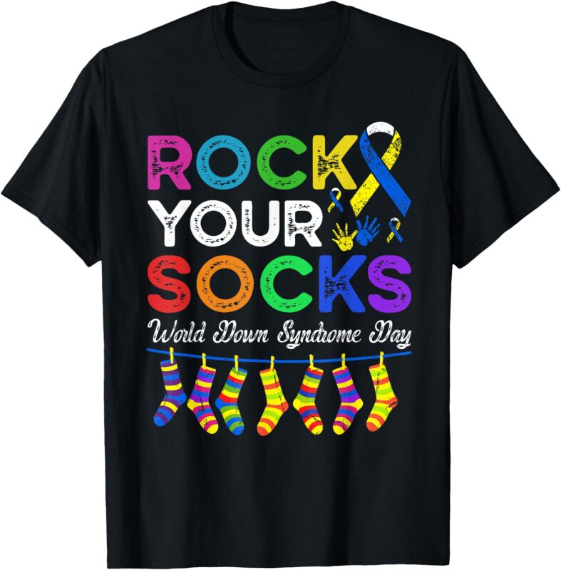 Rock Your Socks World Down Syndrome Awareness Day WDSD Kids T-Shirt