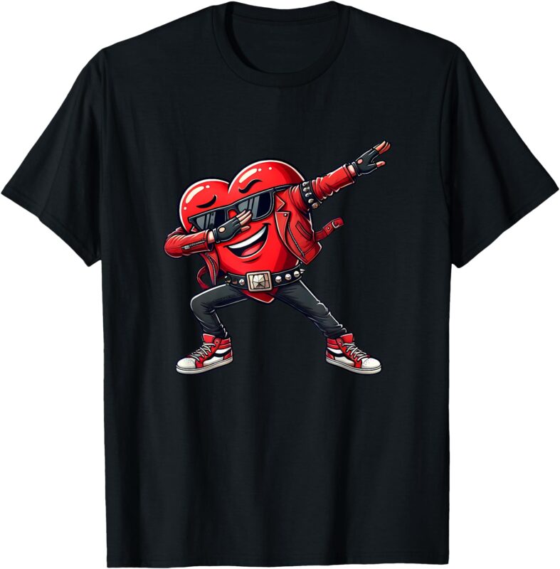 Rockstar Heart Dabbing into Valentine’s Day T-Shirt