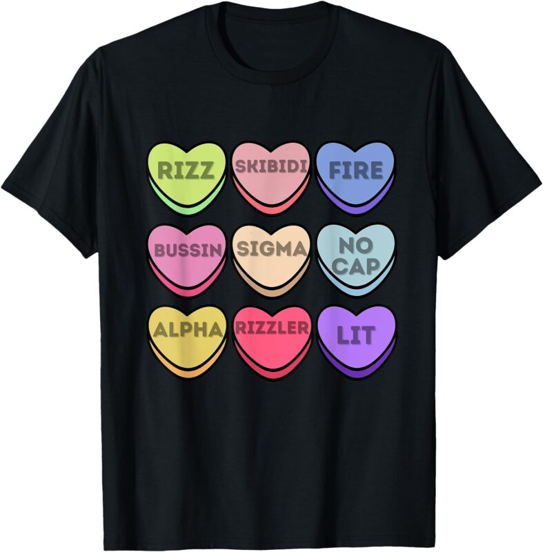 Skibidi Valentine’s Day – Funny Valentine’s Day Rizz, No Cap T-Shirt