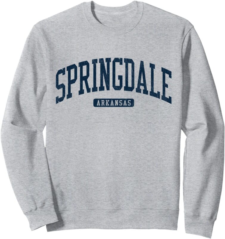 Springdale Arkansas AR College University Style Blue Sweatshirt