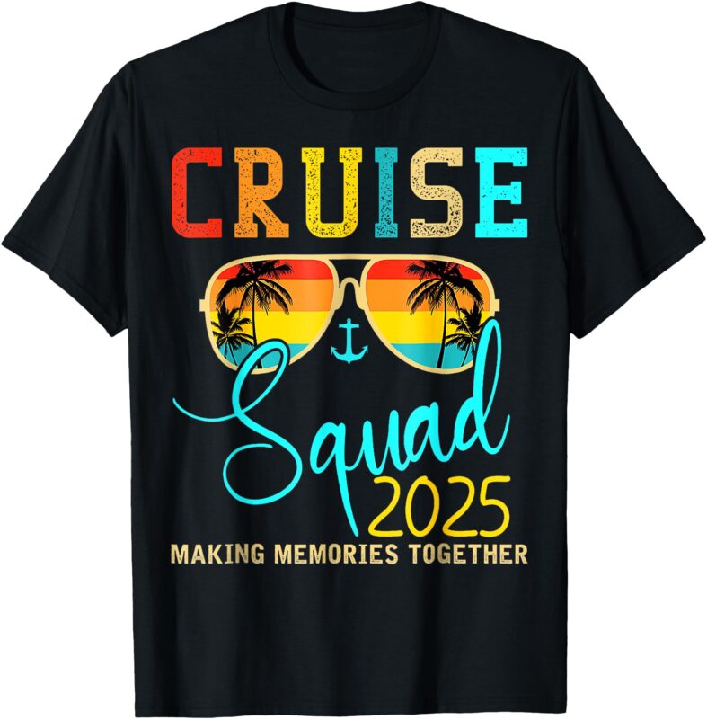 Squad Crew Cruise 2025 Summer Vacation Matching Family Group T-Shirt