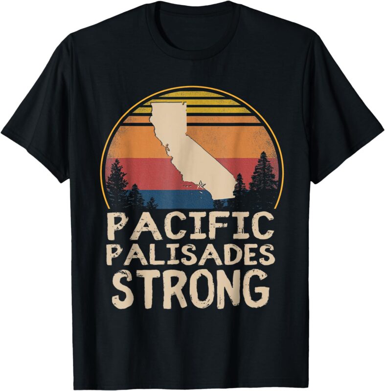 Support Pacific Palisades Strong Vintage Stay California T-Shirt