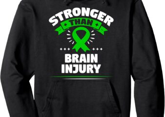 TBI Intracranial Injury Gift – Green Ribbon Pullover Hoodie t shirt designs for sale