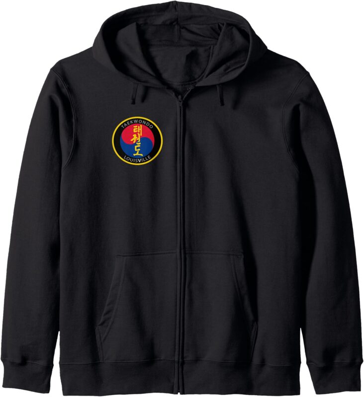 Taekwondo Louisville (Front & Back Logo) Zip Hoodie
