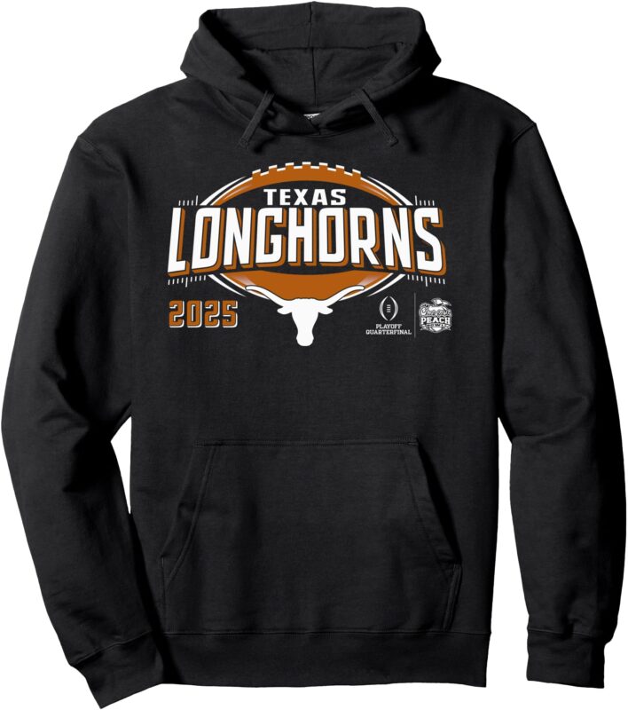 Texas Longhorns CFP Quarterfinal Peach Bowl 2024-25 Pullover Hoodie