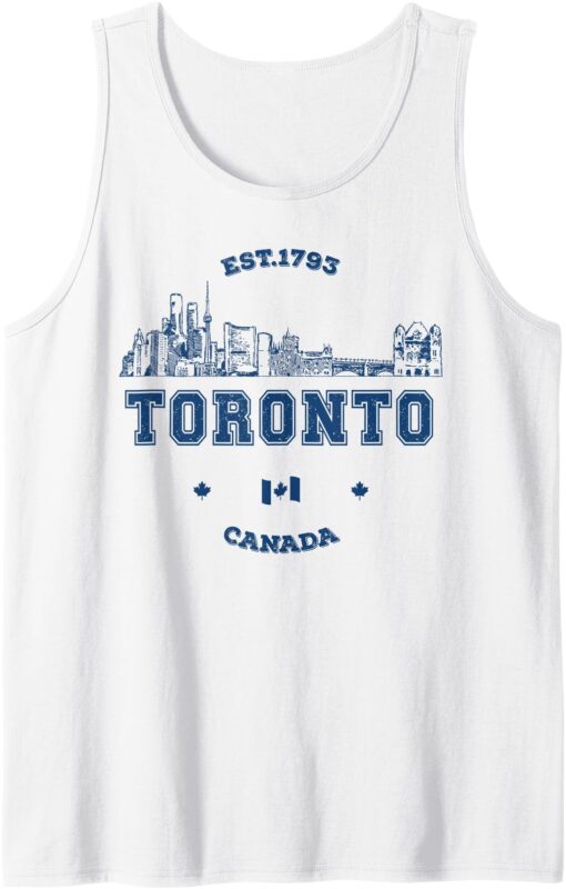Toronto Canada Trip Toronto Skyline Tank Top