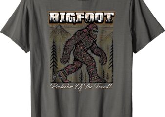 Tribal Bigfoot-Protector of the Forest T-Shirt