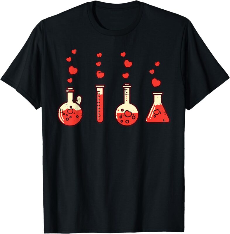 Valentines Day Chemistry Science Nerd Chemist Men Women Kids T-Shirt